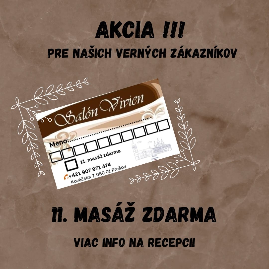 Masáž zdarma